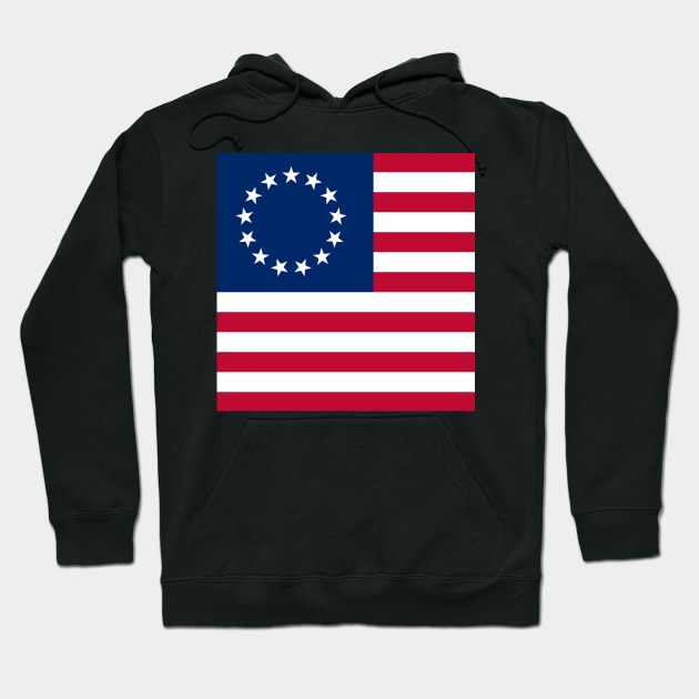 Betsy Ross flag Betsy Ross Flag Hoodie TeePublic